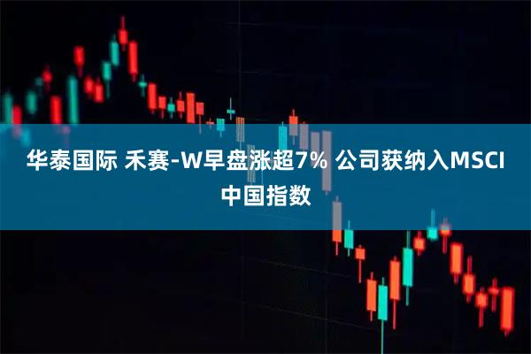 华泰国际 禾赛-W早盘涨超7% 公司获纳入MSCI中国指数