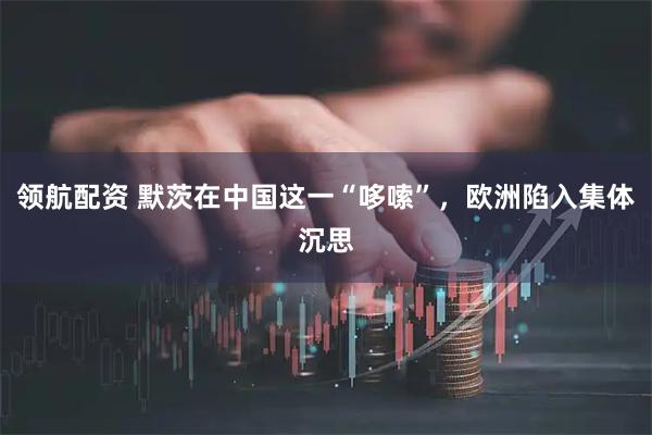 领航配资 默茨在中国这一“哆嗦”，欧洲陷入集体沉思
