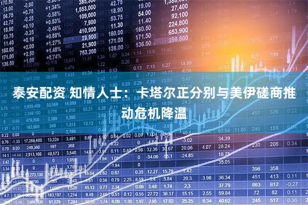 泰安配资 知情人士:卡塔尔正分别与美伊磋商推动危机降温